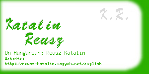 katalin reusz business card